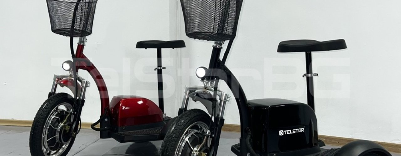 Сгъваема електрическа триколка TS 200.1 MAXI двоен пробег 48V 21Ah