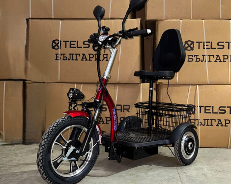 Електрическа триколка с равна платформа задно предаване TS 200.3 48V 1200W