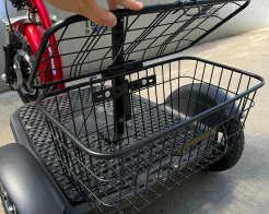 Електрическа триколка с равна платформа и облегалка TS 200.3 48V 750W снимка 26