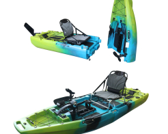 Сгъваем риболовен и туристически каяк с педали CROON – двусекционен модел за лесен транспорт снимка 260